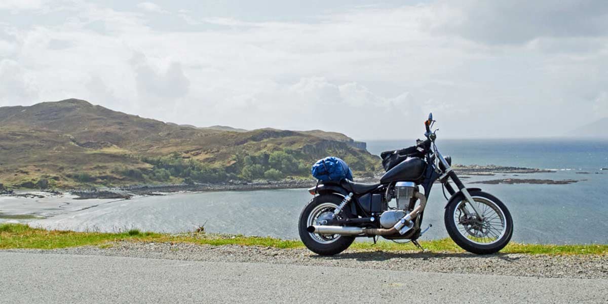 Motorcycle in Scotland