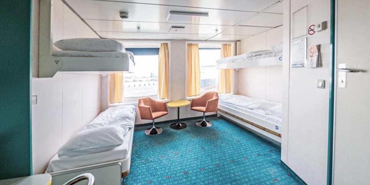 Pet friendly cabin onboard Patria Seaways ferry