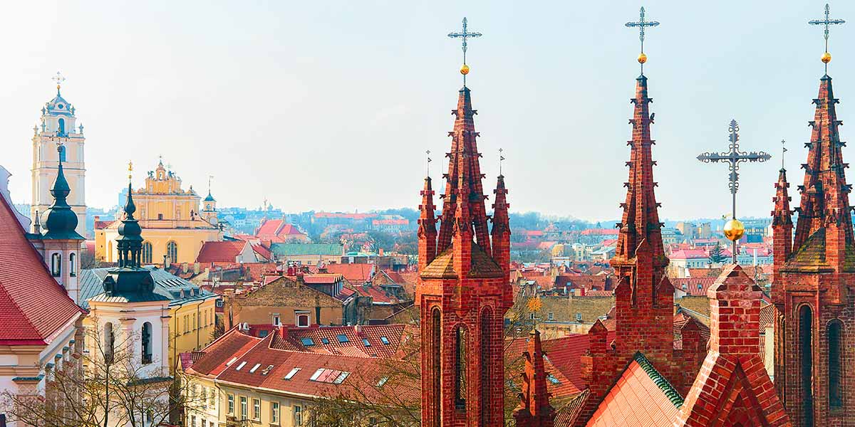 Vilnius churches in Lithuania