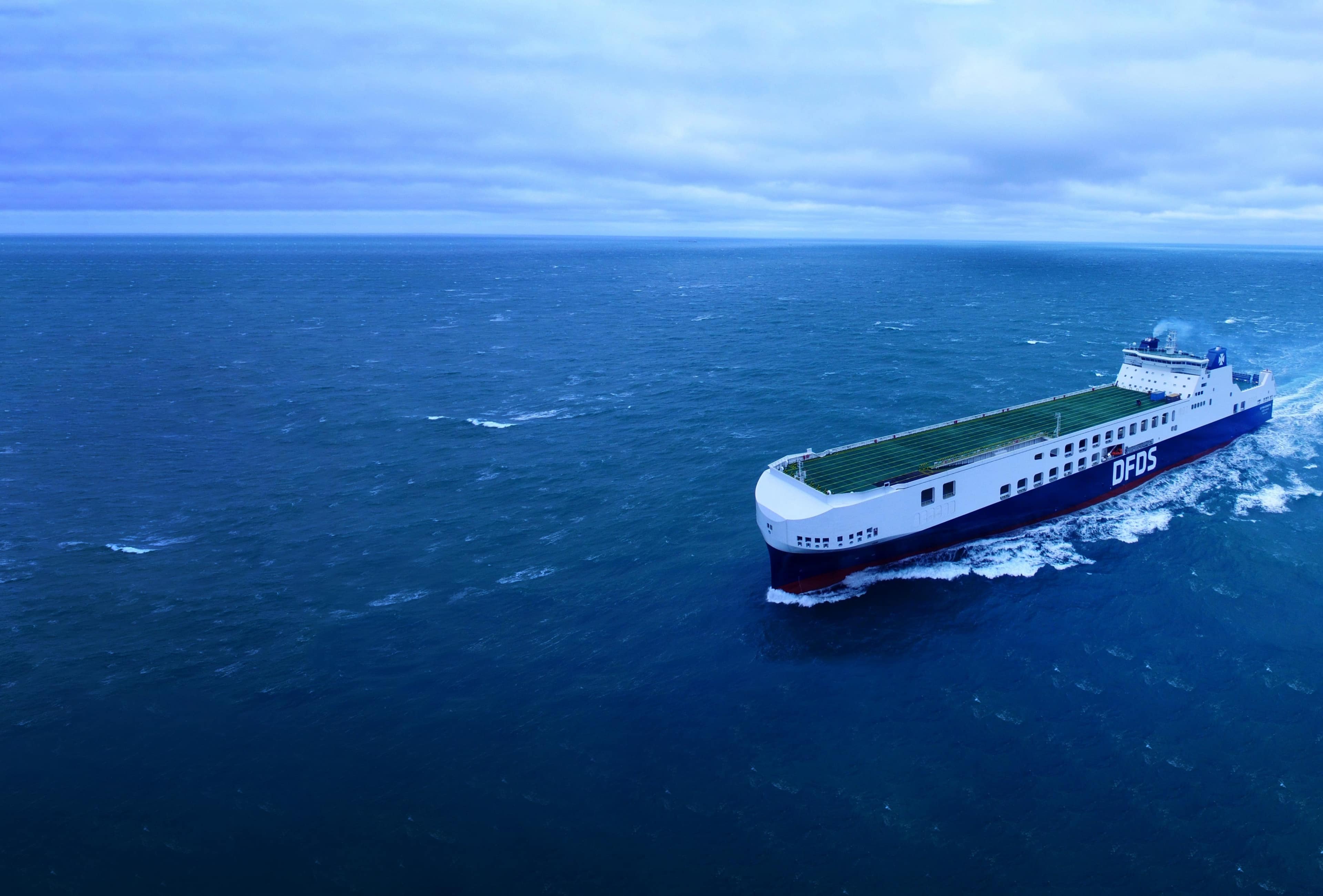 Sea trial of the new DFDS vessel