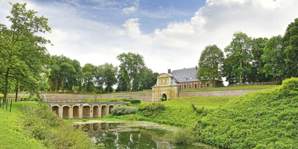 Beautiful nature in the city of Arras, northern France