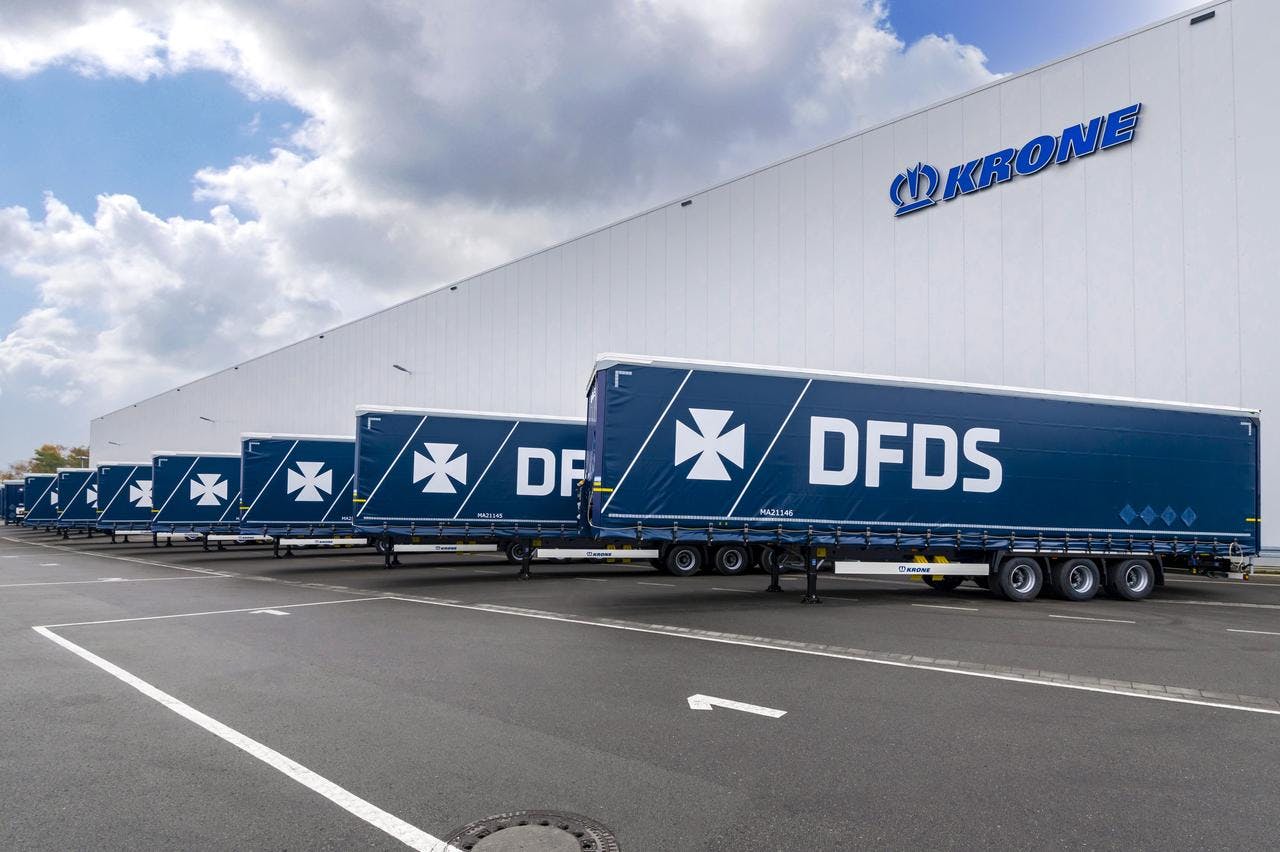Blue DFDS trailers, 2022
