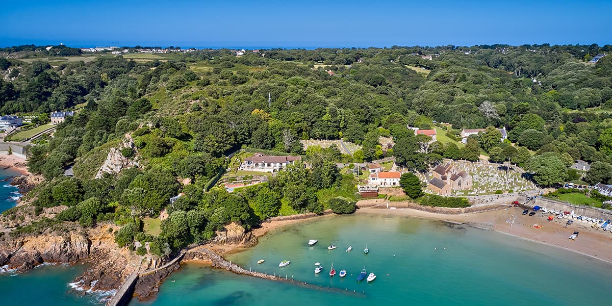 Aerial view of Jersey