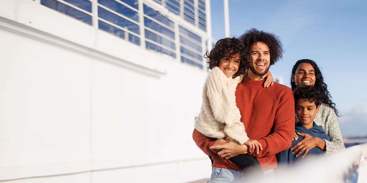 Family on deck