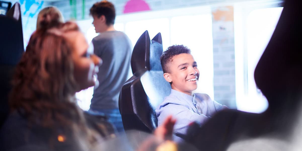 Games area onboard Newcastle-Amsterdam