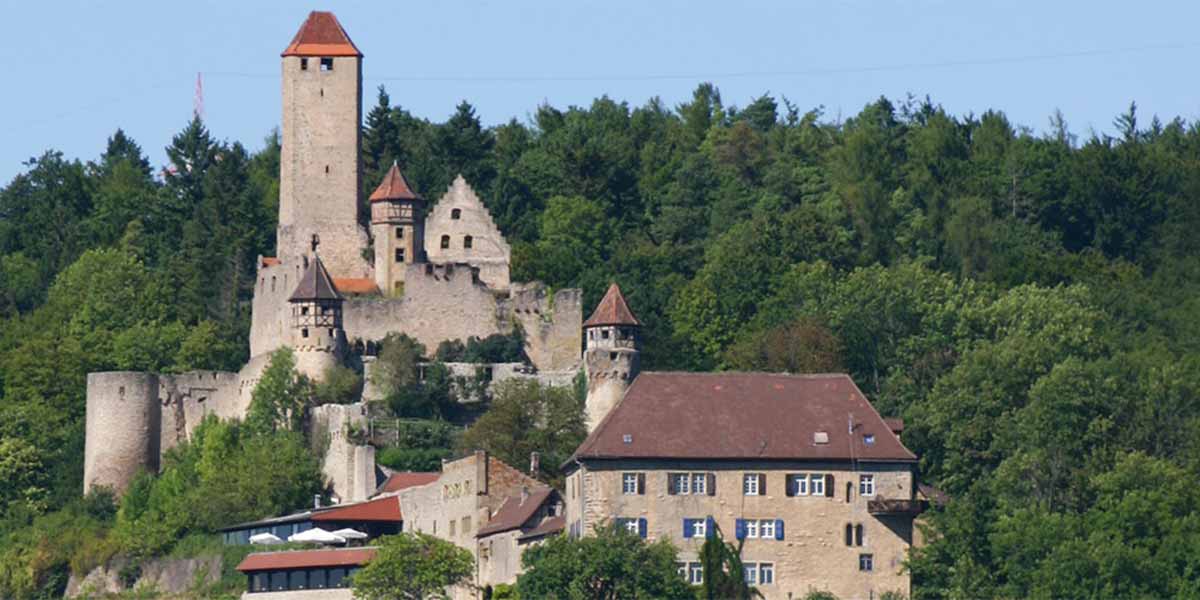 Authentic and traditional castle surrounded bu nature