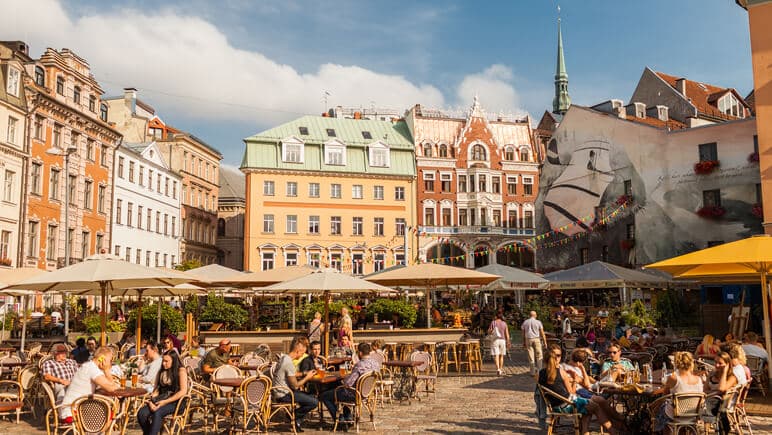 riga altstadt cafes co latvia travel