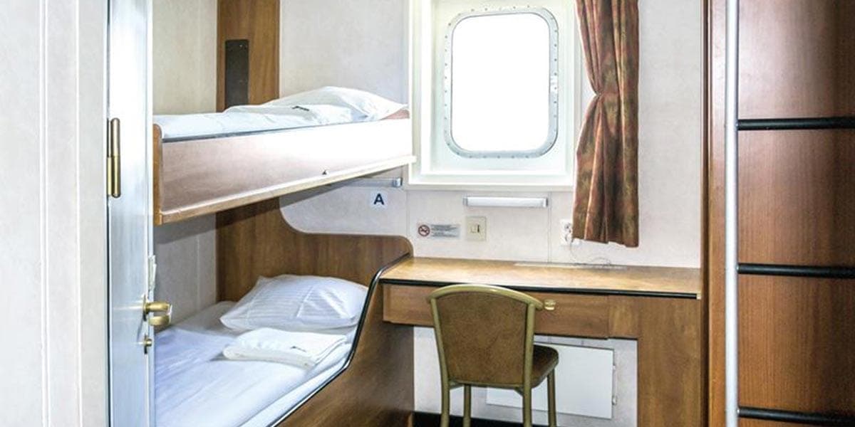 Handikappanpassad hytt på färjan Optima Seaways