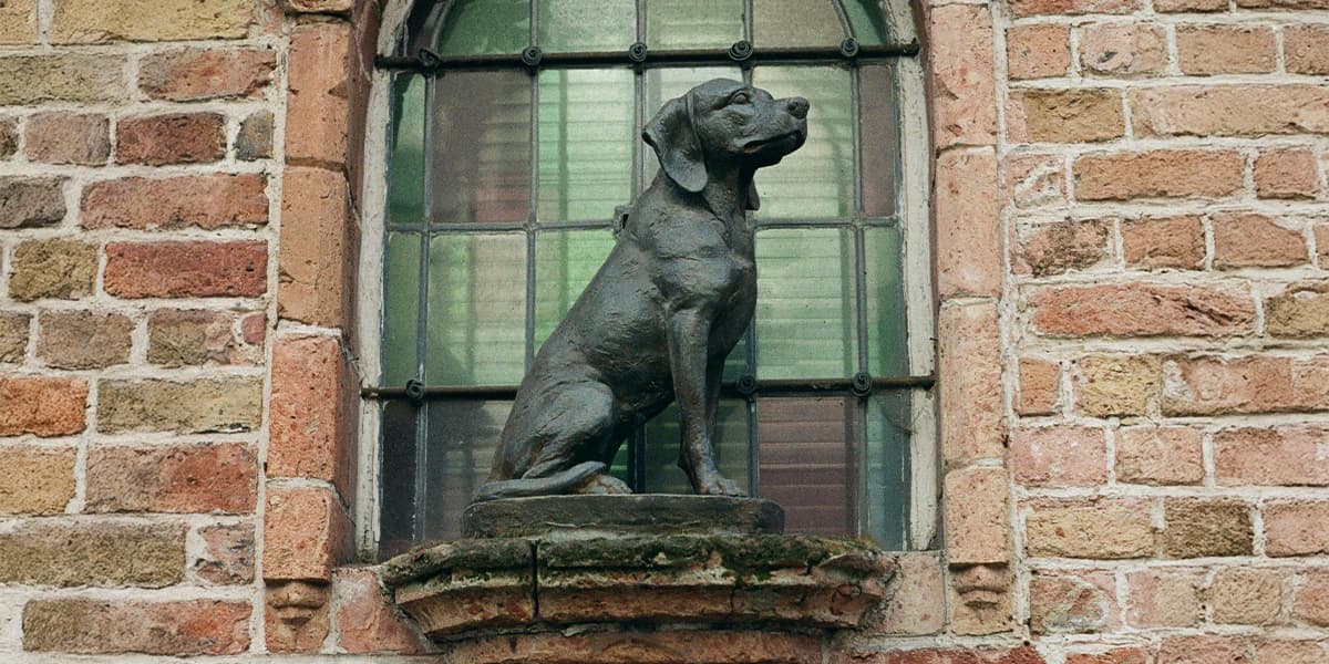 Statue of a dog