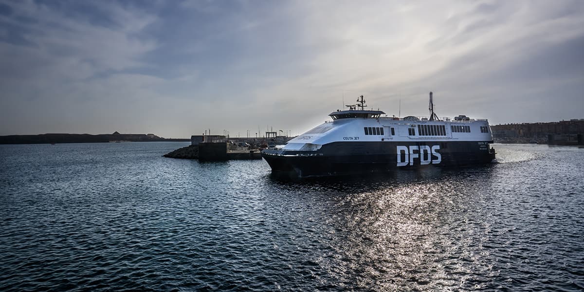 Ceuta Jet ferry sailing 2024