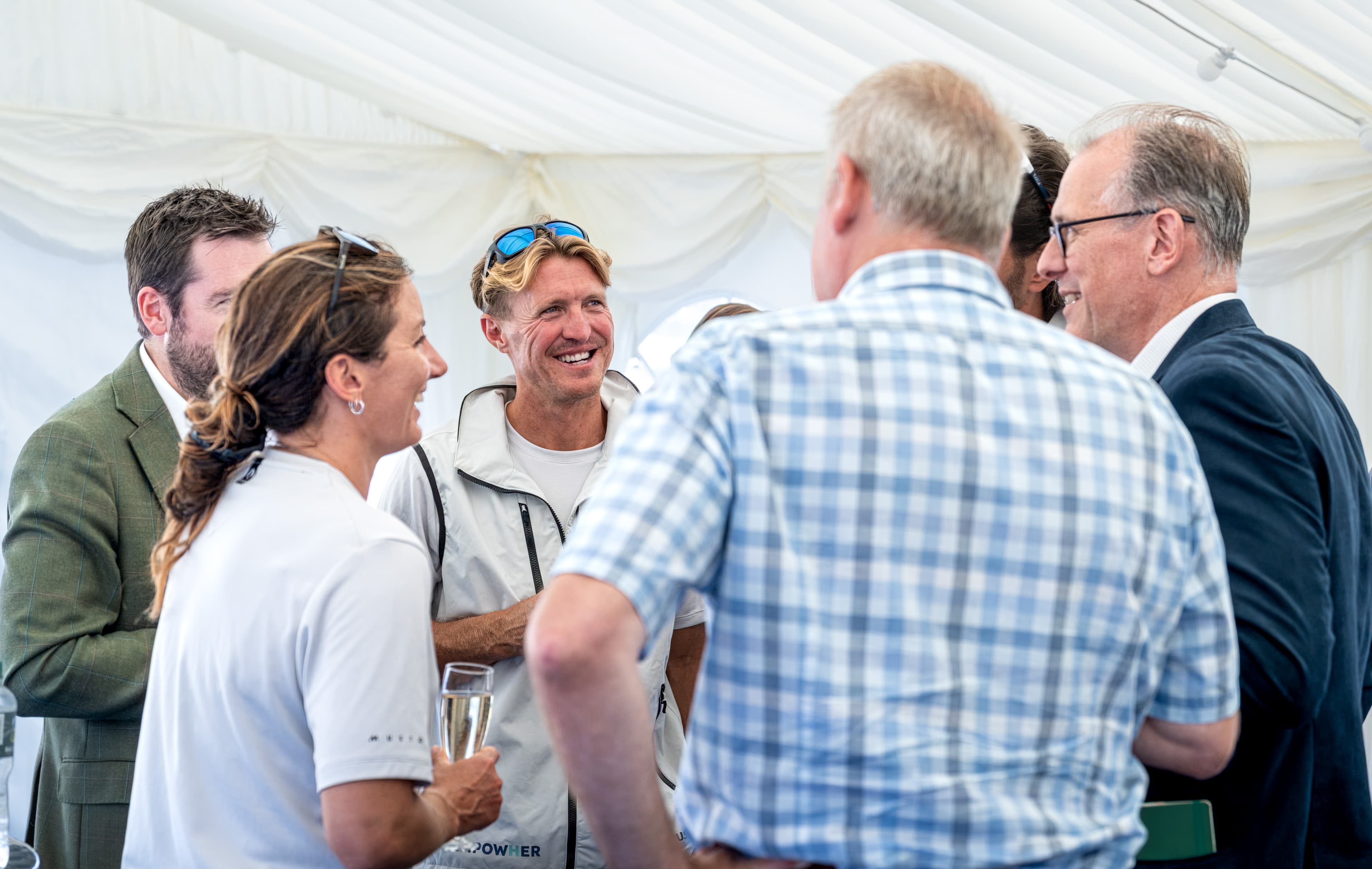 Pamela Lee and team celebrating