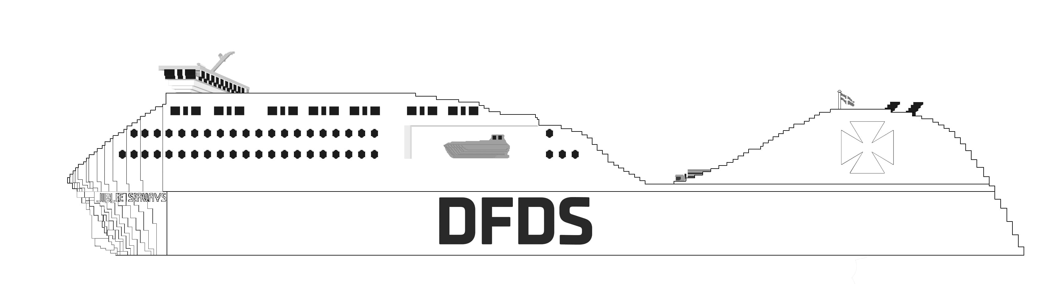 A version of Jubilee Seaways, the World's Largest LEGO Ship, for you (and your kids) to colour in! Just download, print and get colouring!