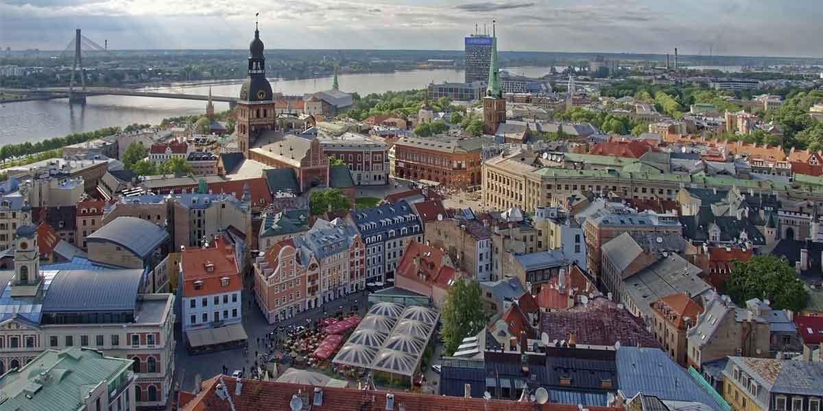 Latvia from above