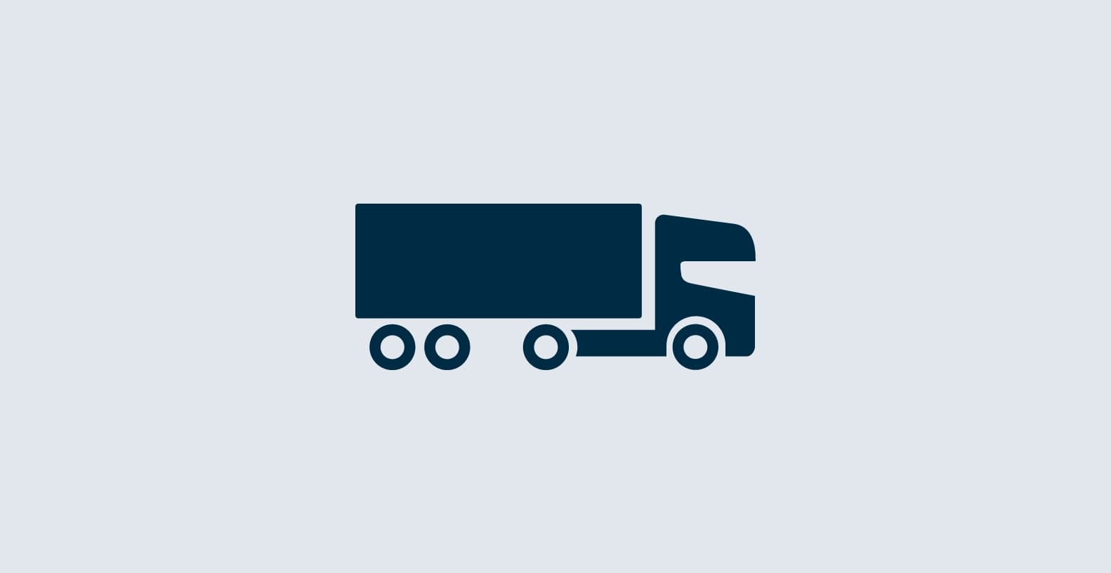 Icon and background image of a DFDS truck