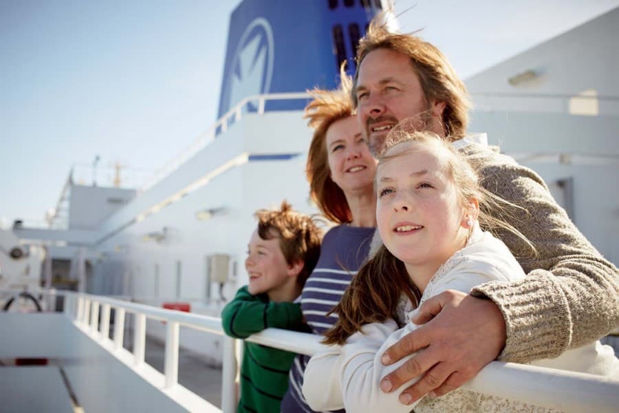Family on deck