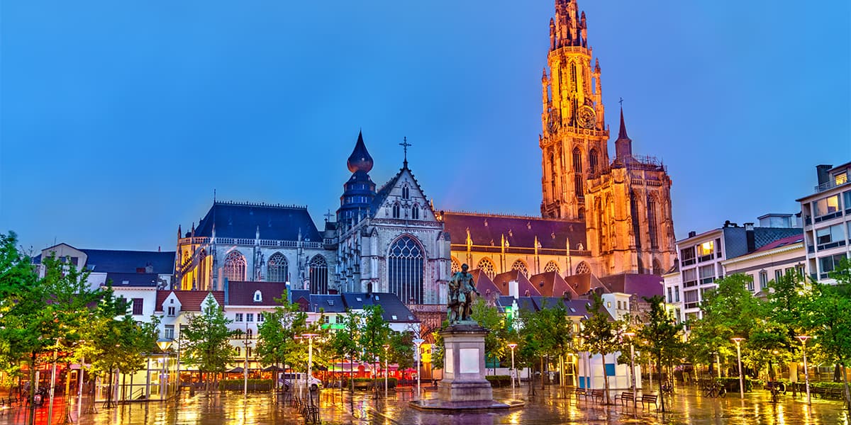 Antwerp at night