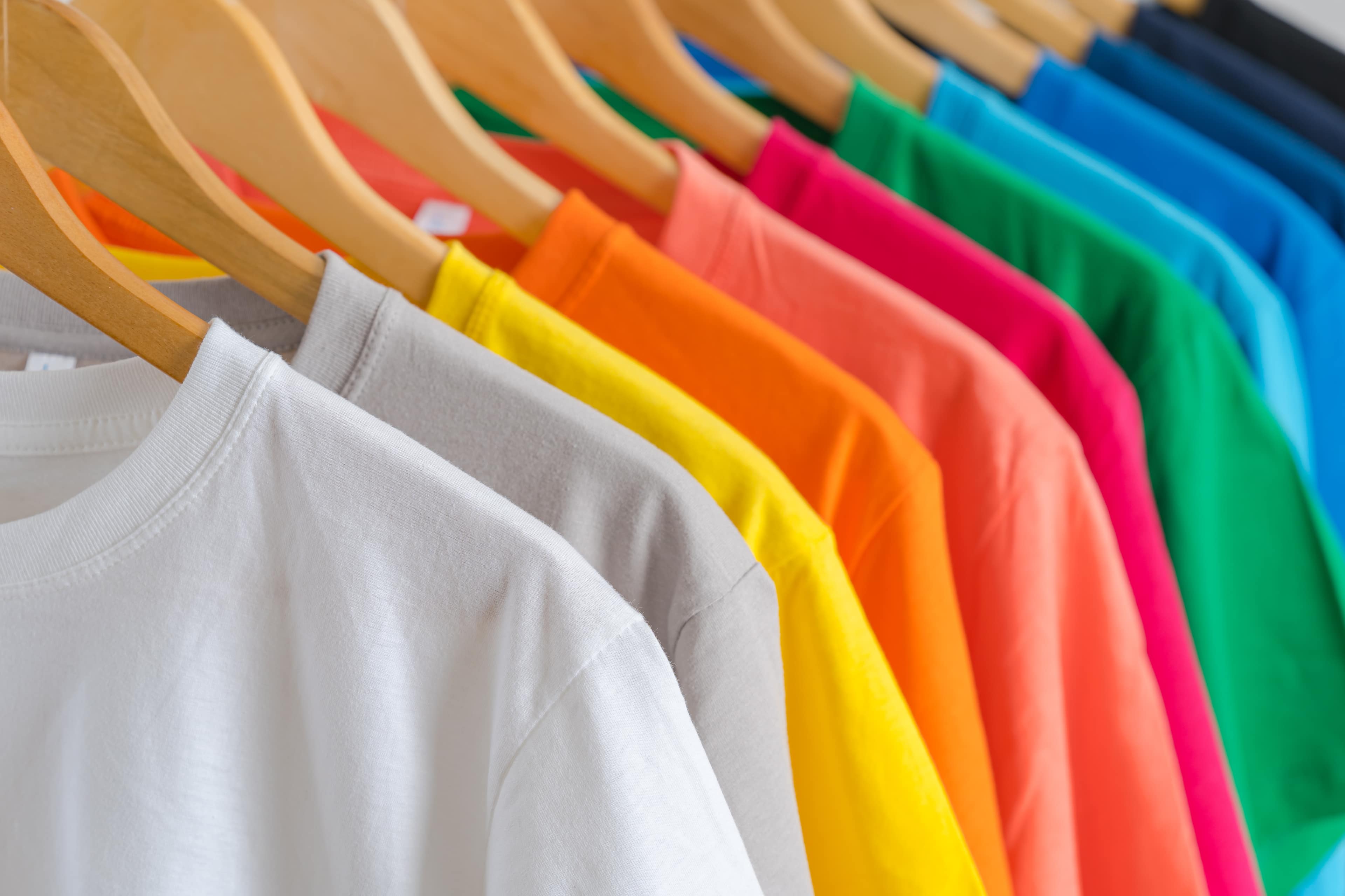 Coloured T-shirts