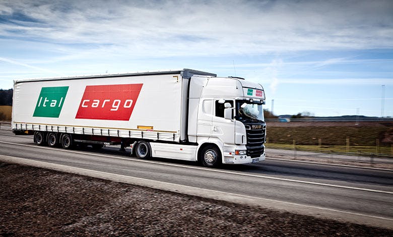 Italcargo truck, driving